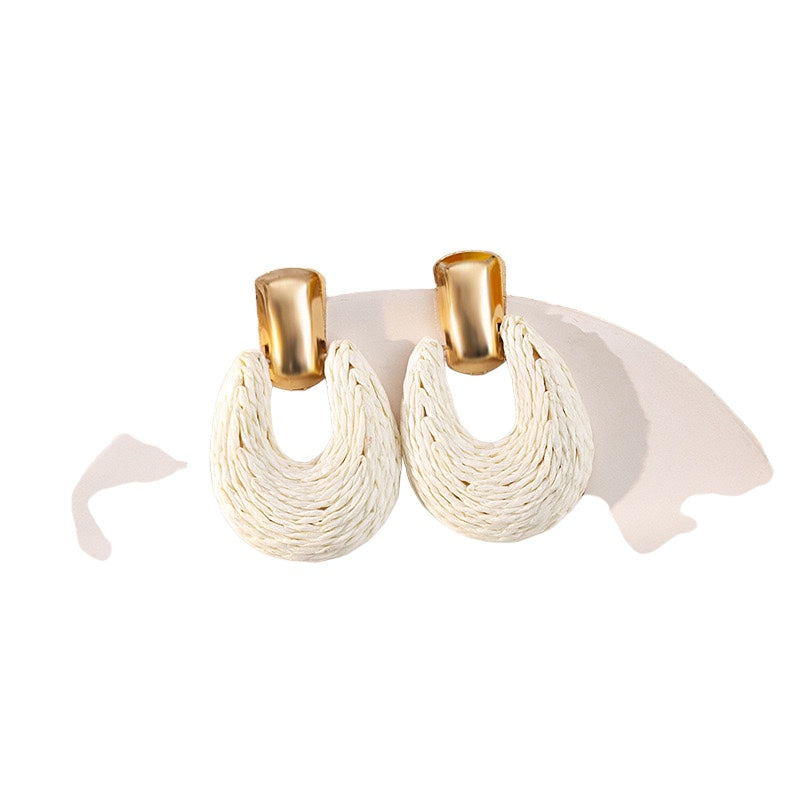 Rattan Earrings