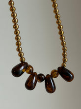 Load image into Gallery viewer, Amber and Gold necklaces