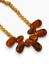 Load image into Gallery viewer, Amber and Gold necklaces