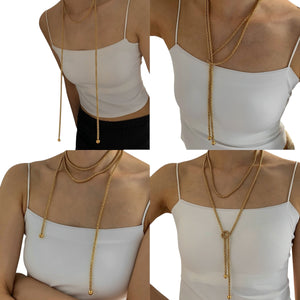 Amber facet necklace