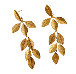 Luxe leaves earrings